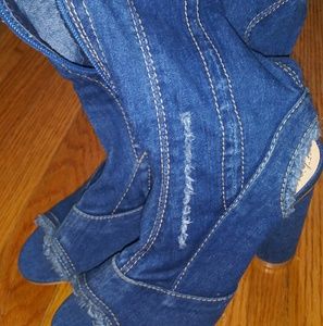 COPY - Jean above the ankle chunky heels